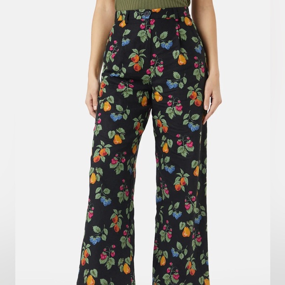Princess Highway Pants - Princess highway ModCloth fruit pattern linen pants